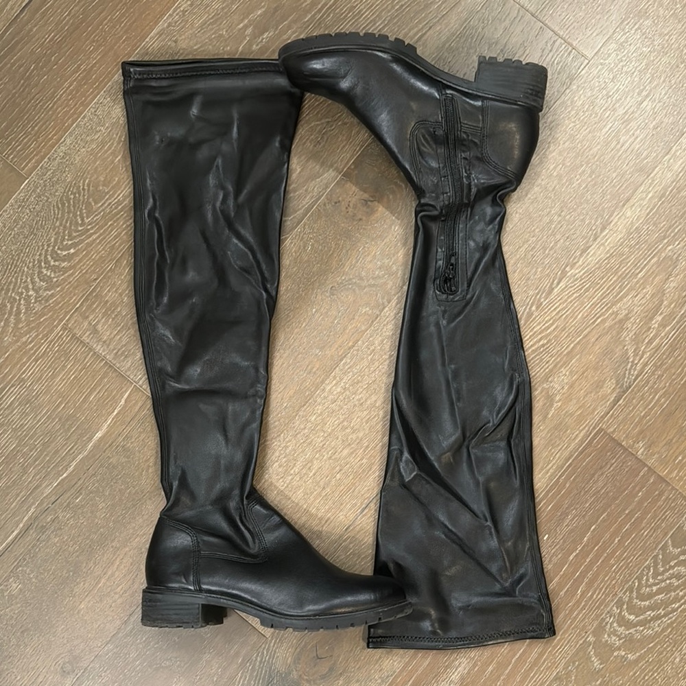 Black Leather Boots